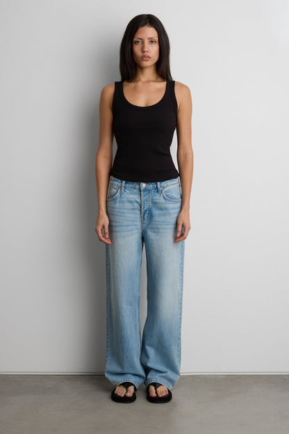 RIBBED MODAL SCOOP NECK TANK TOP