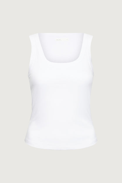 RIBBED MODAL SCOOP NECK TANK TOP