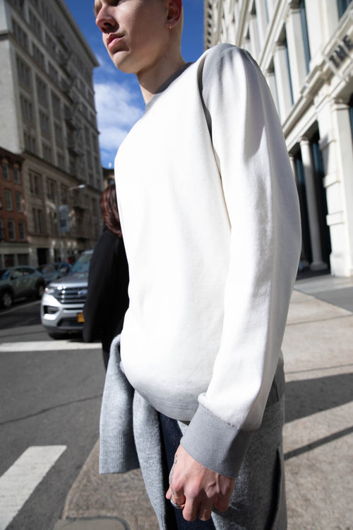 SPRAY PAINT EFFECT LONG SLEEVE SWEATSHIRT
