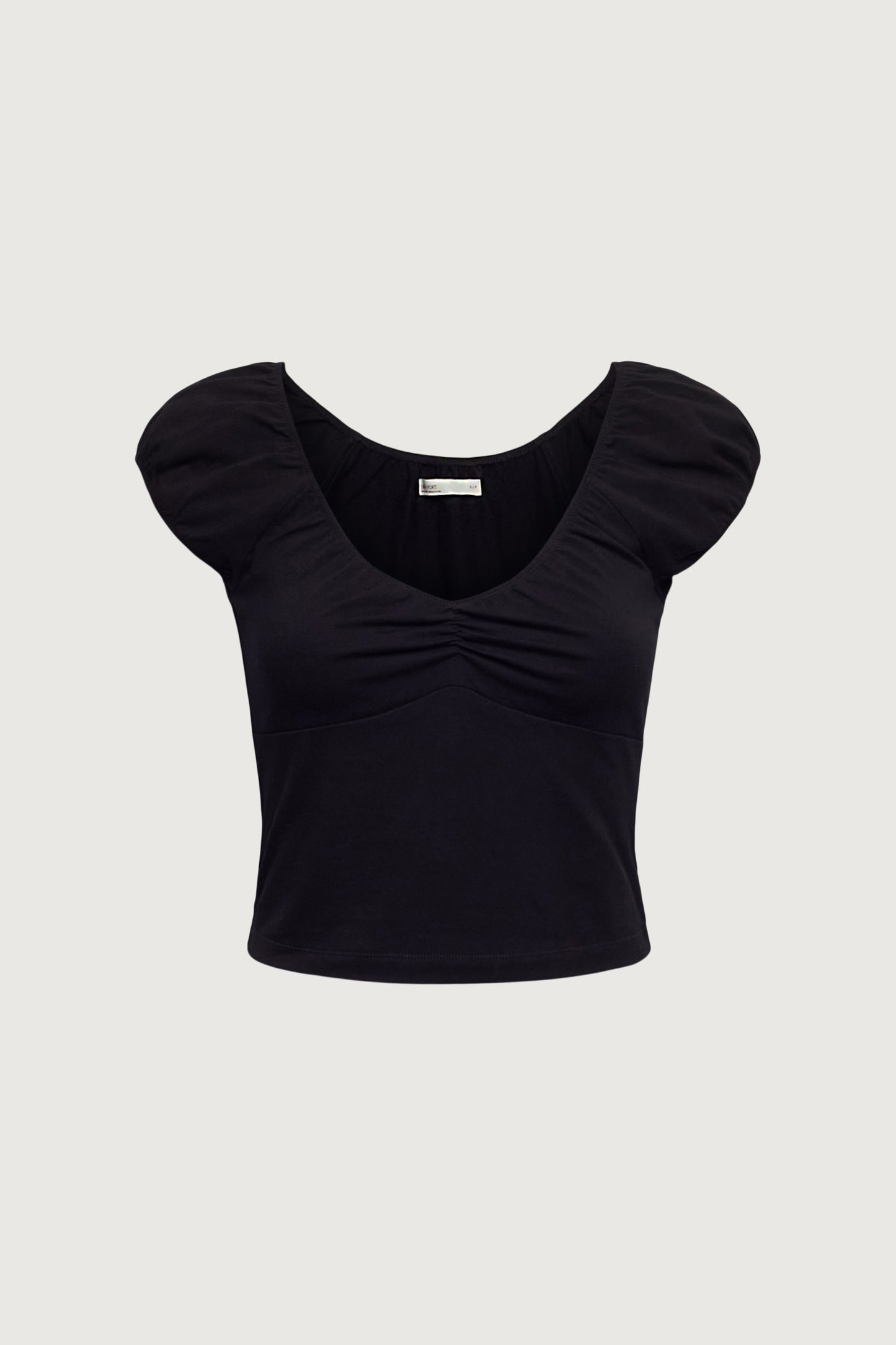 CAP SLEEVE CROPPED TOP