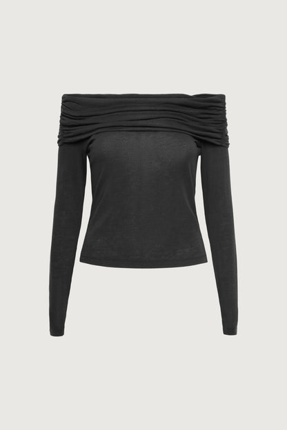 OFF THE SHOULDER LONG SLEEVE TOP