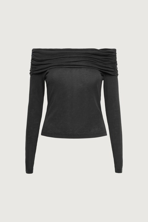OFF THE SHOULDER LONG SLEEVE TOP