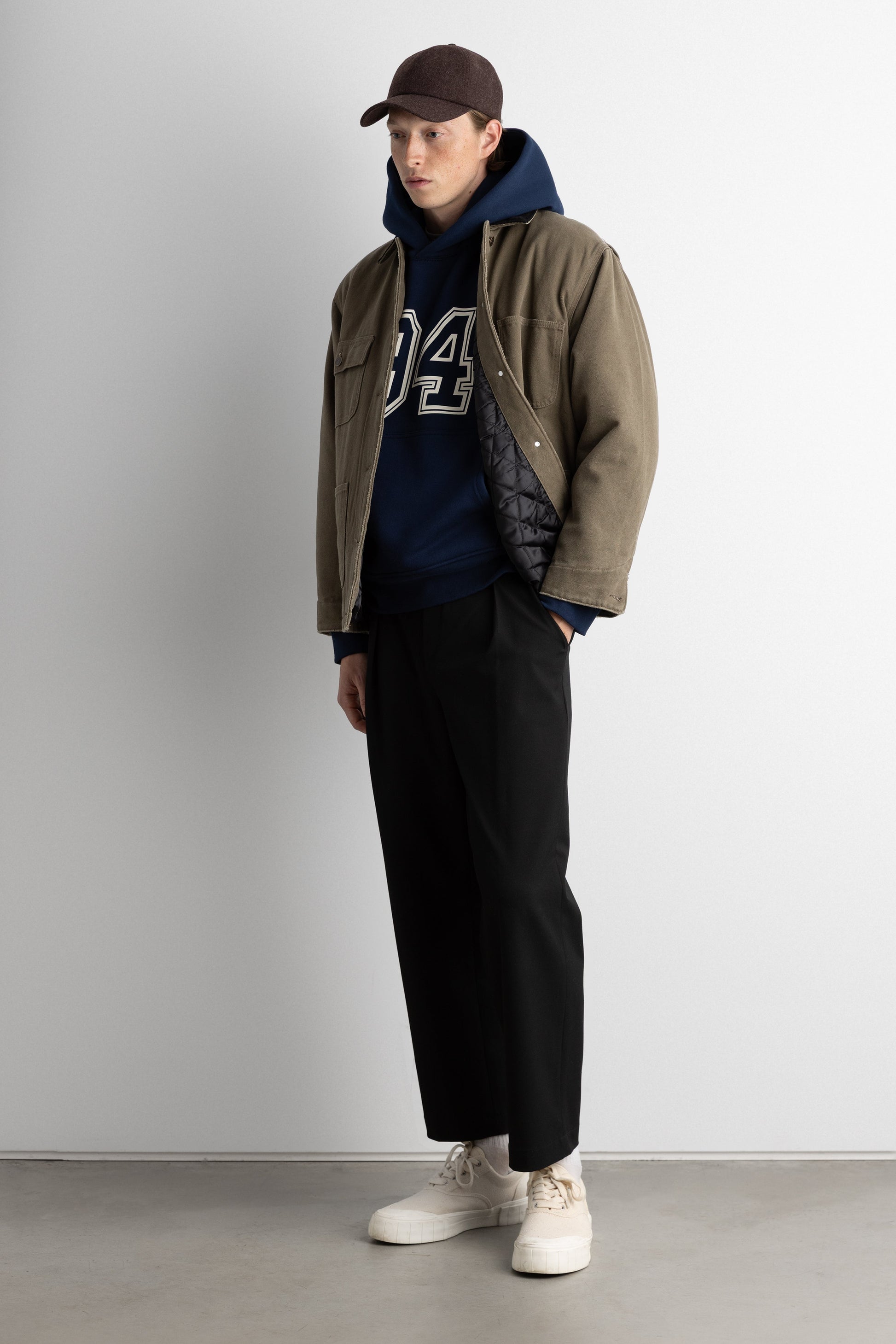 RELAXED VARSITY GRAPHIC HOODIE