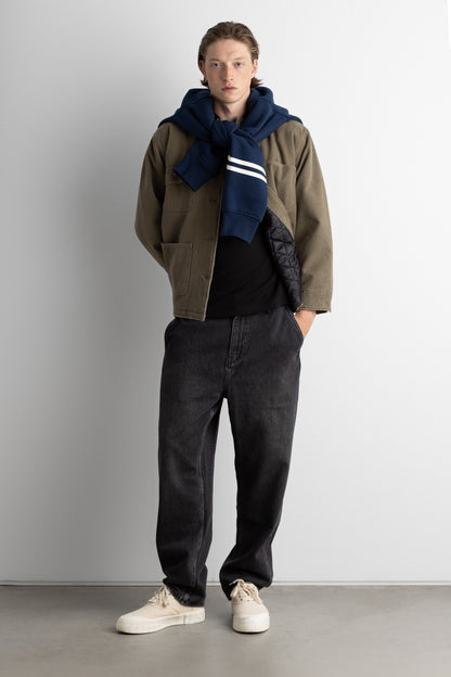 RELAXED VARSITY GRAPHIC HOODIE
