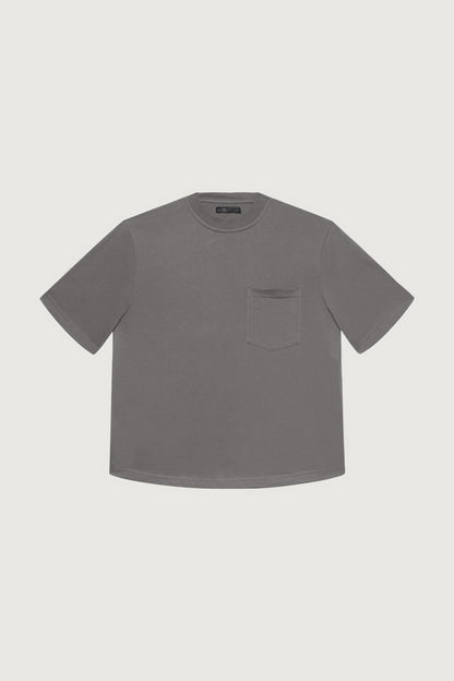 RELAXED BOXY BASIC TEE WITH POCKET