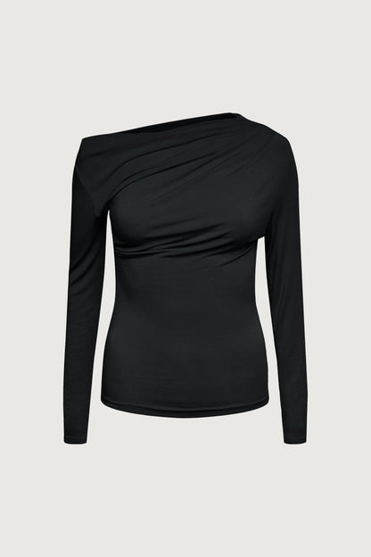 GATHERED OFF SHOULDER TOP