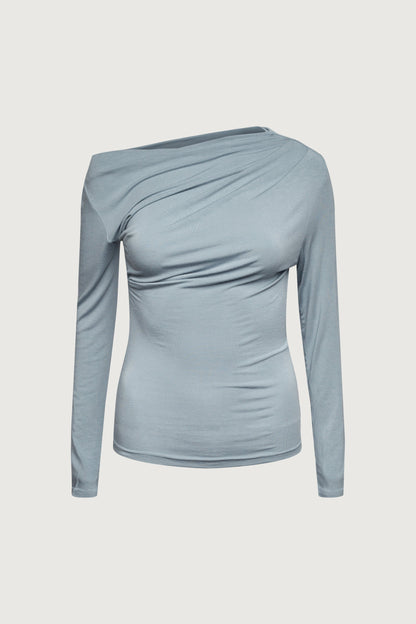 GATHERED OFF SHOULDER TOP