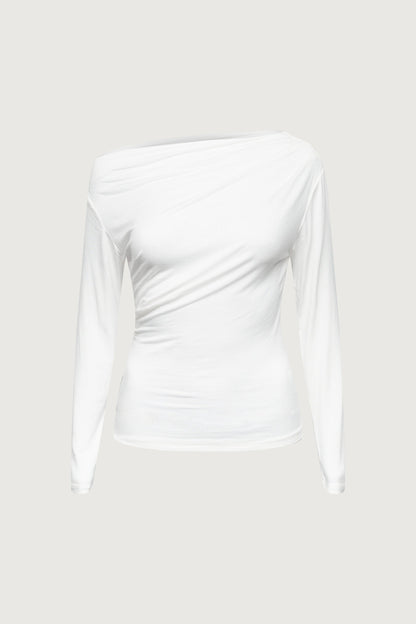 GATHERED OFF SHOULDER TOP
