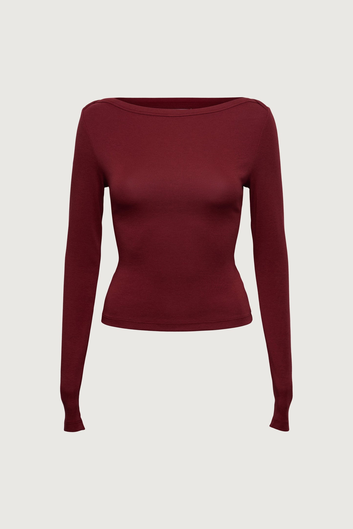 BOAT NECK LONG SLEEVE TOP