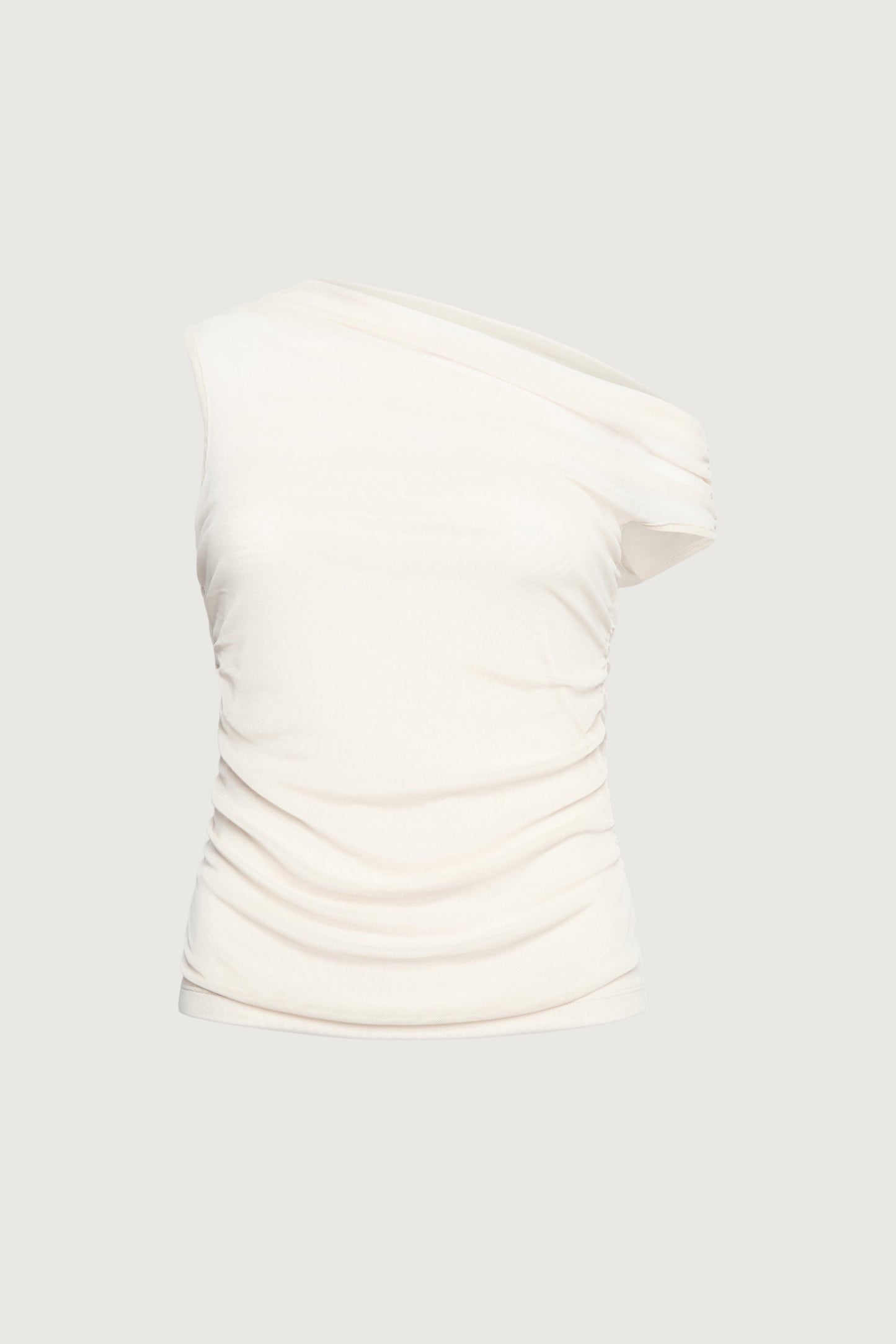 OFF THE SHOULDER LAYERED MESH TOP