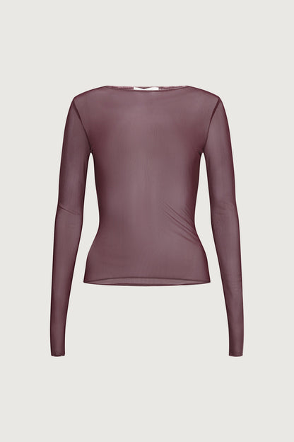 MESH LONG SLEEVE TOP