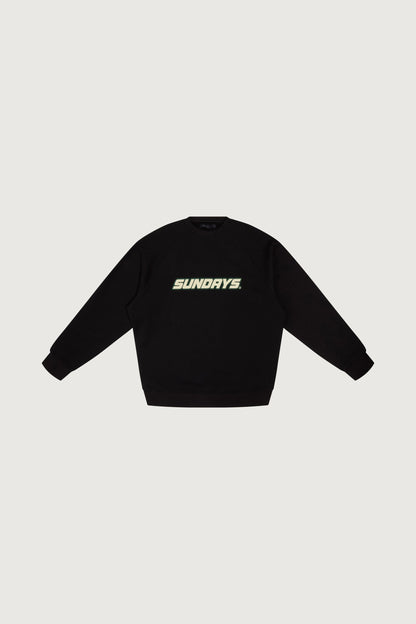 SUNDAY OVERSIZED RAGLAN CREWNECK FLEECE SWEATSHIRT