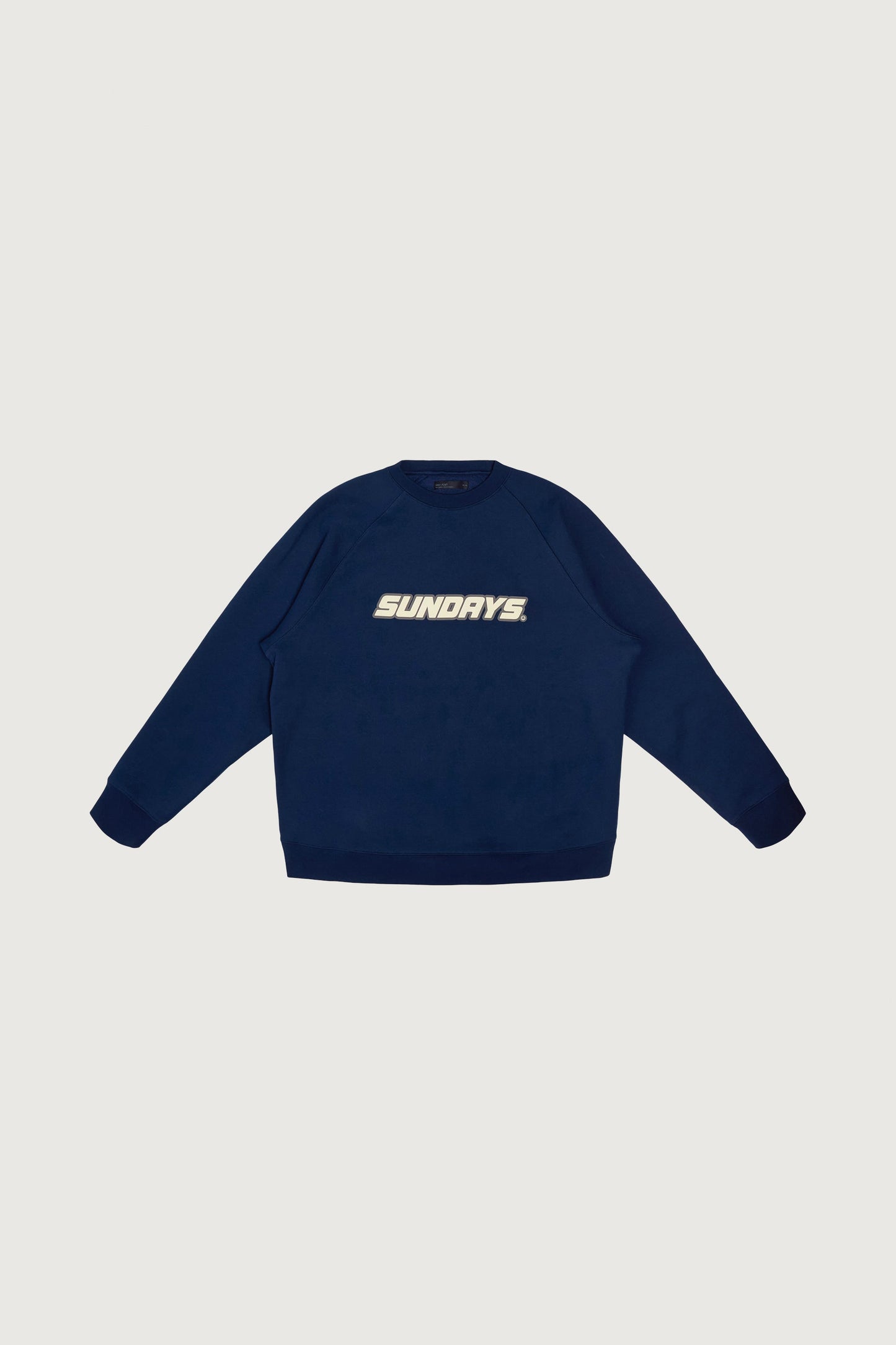 SUNDAY OVERSIZED RAGLAN CREWNECK FLEECE SWEATSHIRT