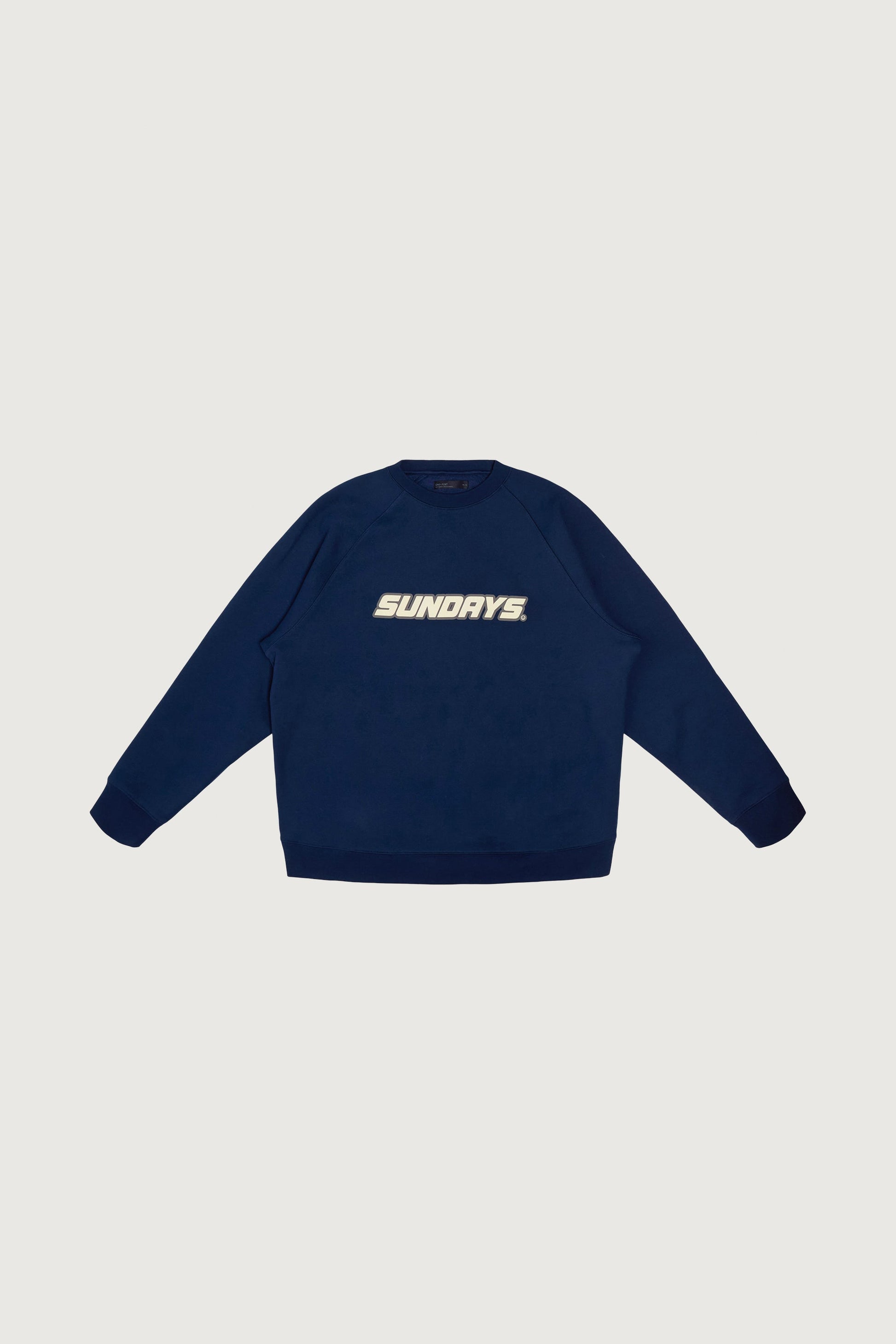 SUNDAY OVERSIZED RAGLAN CREWNECK FLEECE SWEATSHIRT