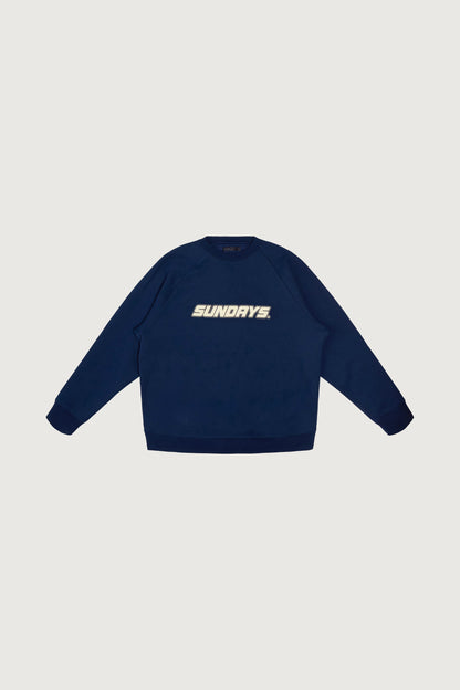SUNDAY OVERSIZED RAGLAN CREWNECK FLEECE SWEATSHIRT