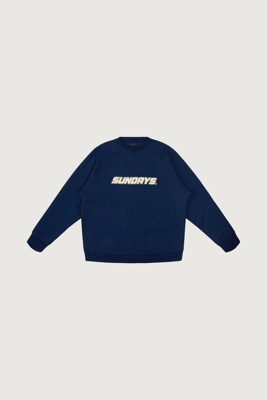 SUNDAY OVERSIZED RAGLAN CREWNECK FLEECE SWEATSHIRT