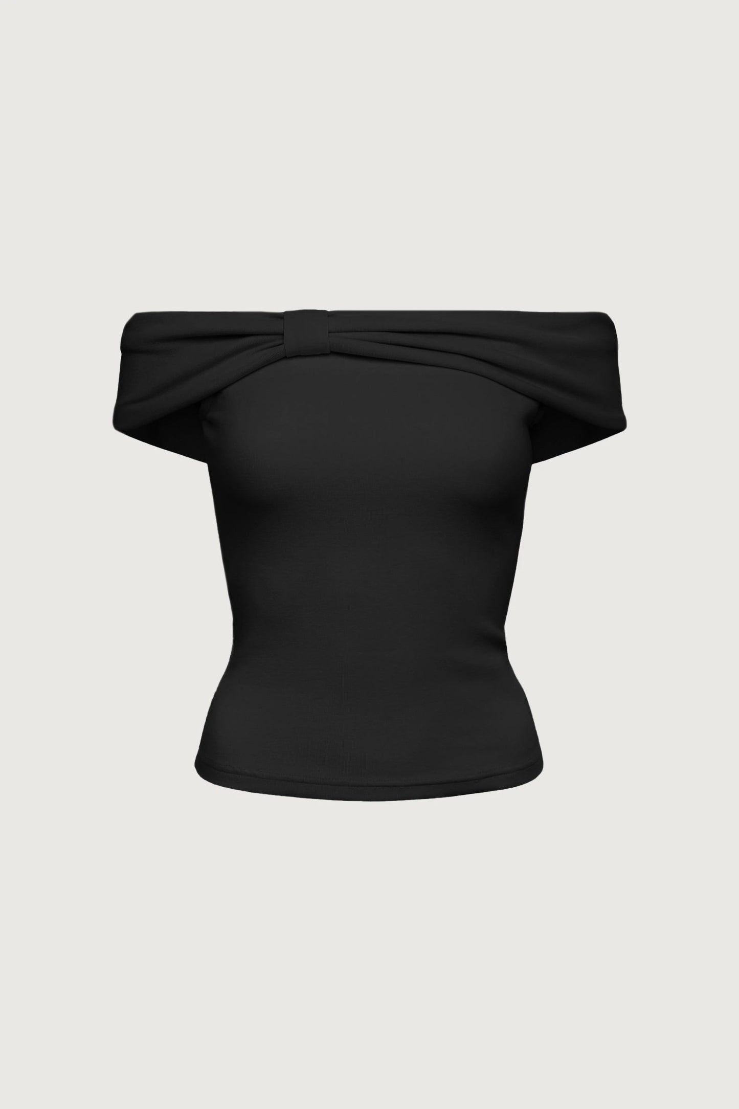 OFF THE SHOULDER BOW TOP