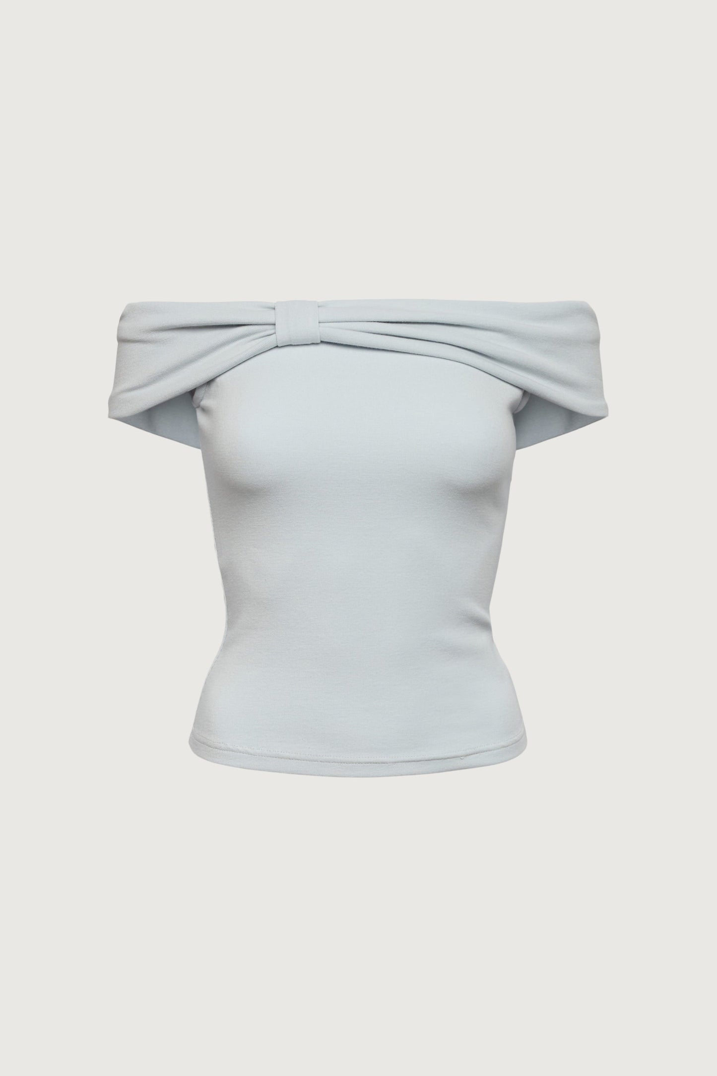 OFF THE SHOULDER BOW TOP