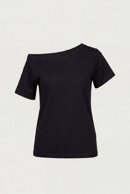 RELAXED FIT OFF THE SHOULDER T-SHIRT