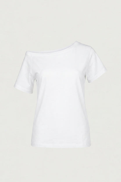 RELAXED FIT OFF THE SHOULDER T-SHIRT