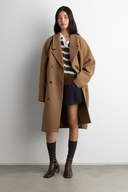 STRIPED RUGBY POLO SWEATER