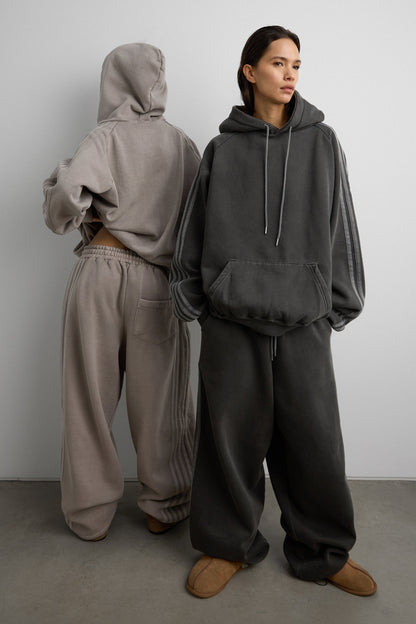 FLEECE STUDIO BOYFRIEND TRACK HOODIE