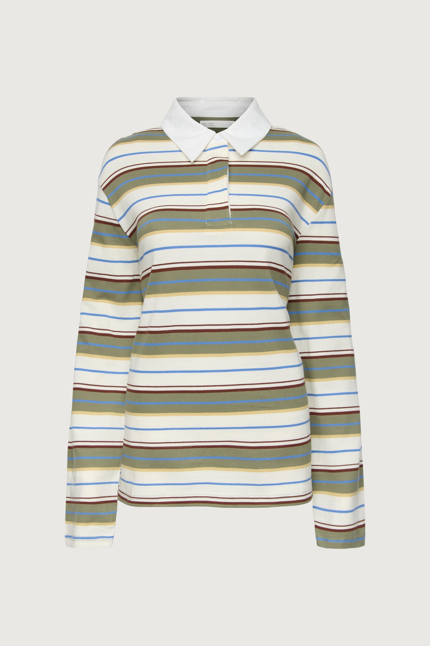 COLLARED CONTRAST STRIPE POLO SHIRT