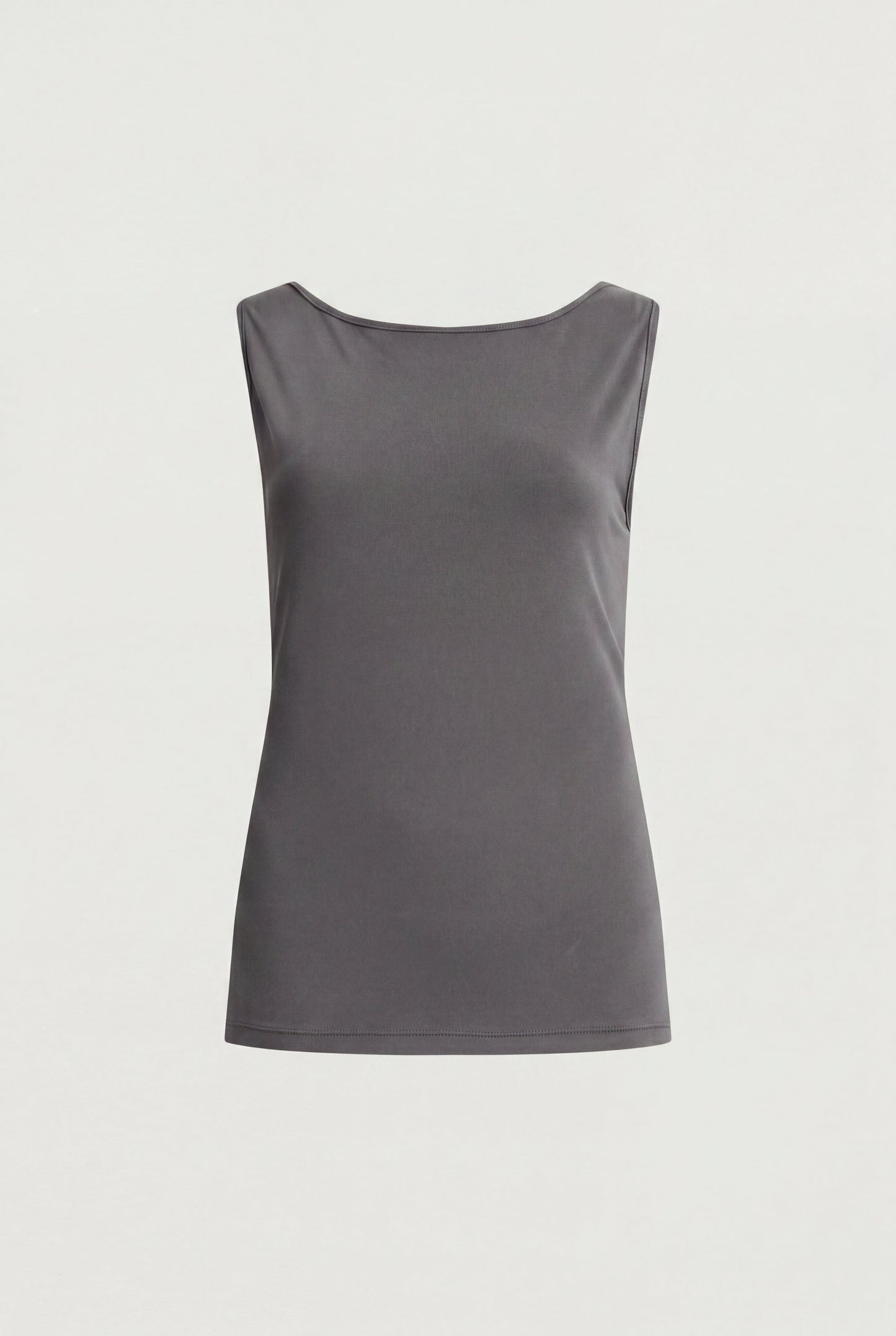 OPEN BACK DRAPED TANK TOP