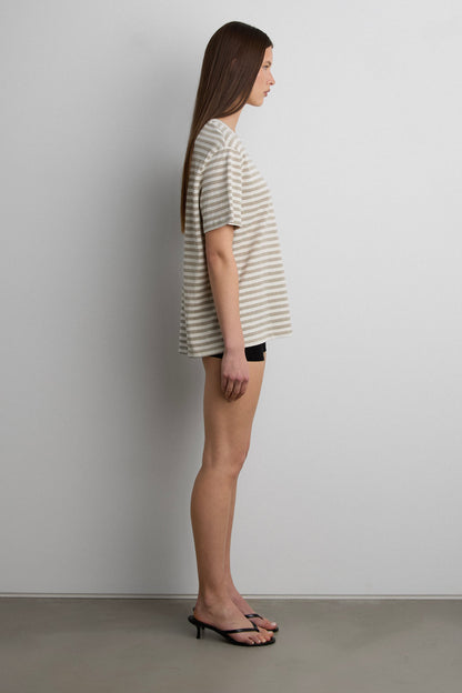 RELAXED STRIPE SHORT SLEEVE T-SHIRT
