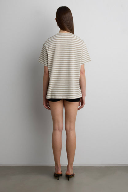 RELAXED STRIPE SHORT SLEEVE T-SHIRT