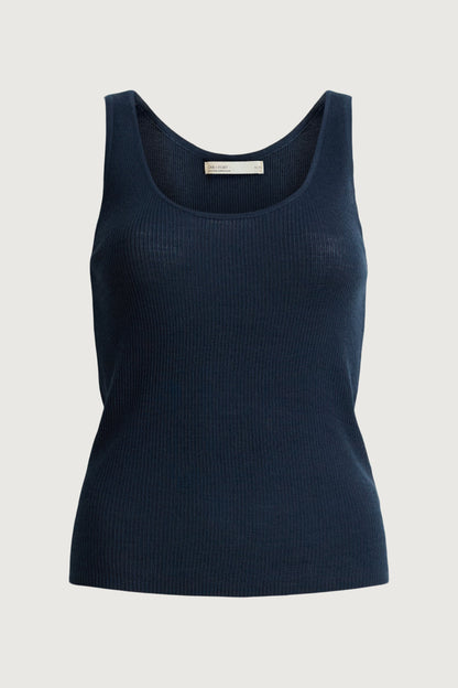 RIBBED SCOOP NECK TANK TOP