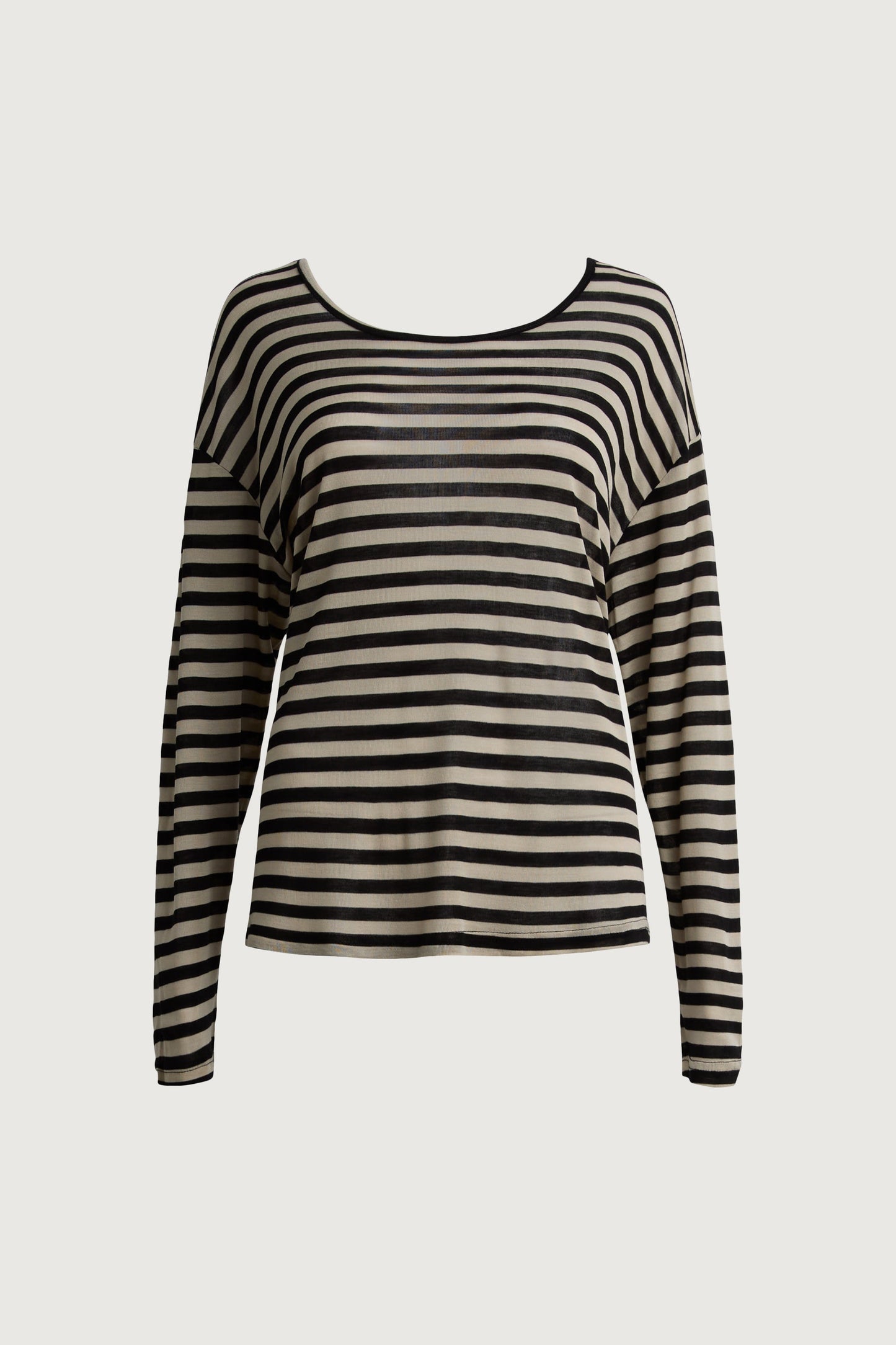 OVERSIZED STRIPED LONG SLEEVE TOP