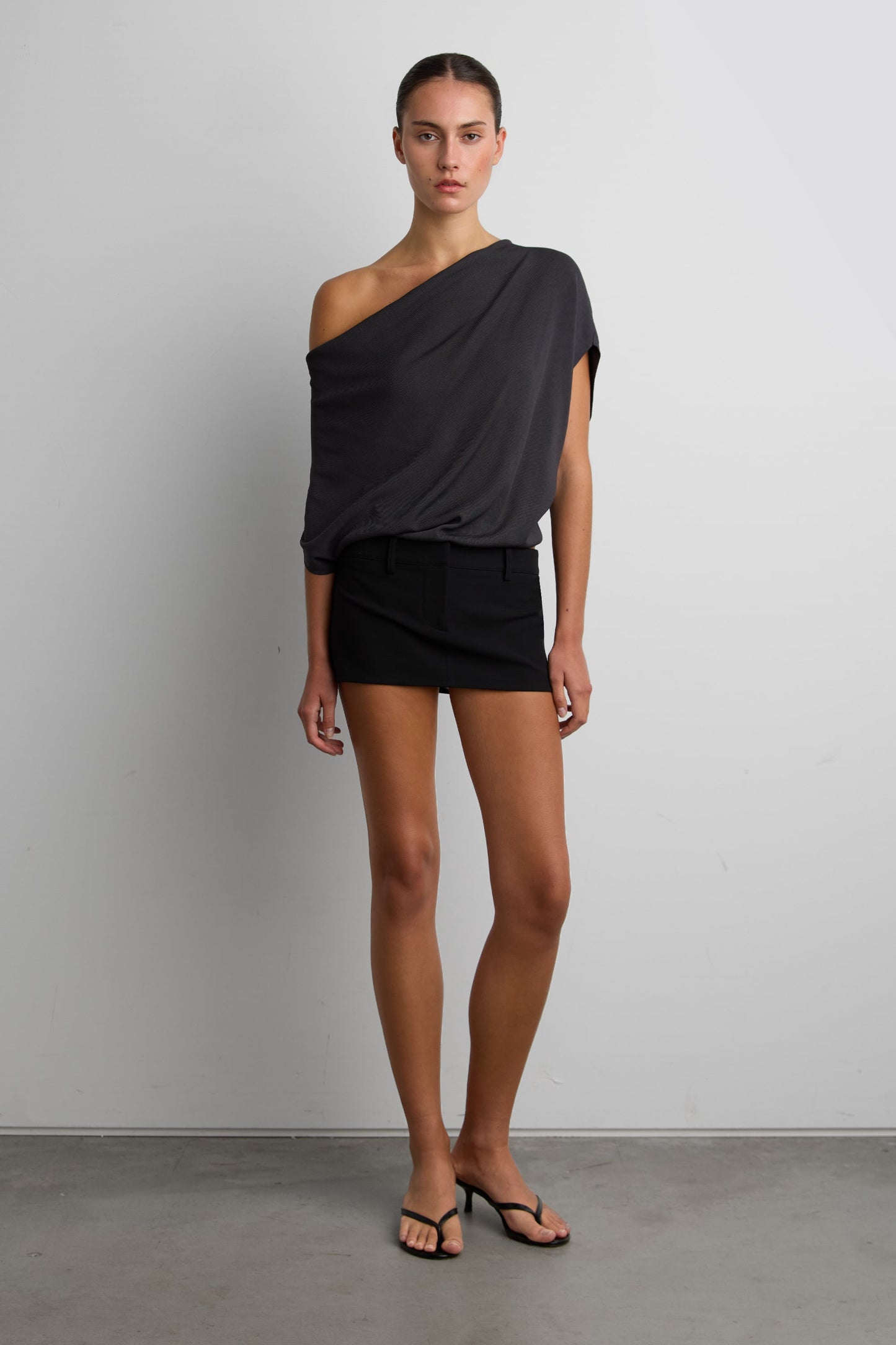 COWL NECK KNIT TOP