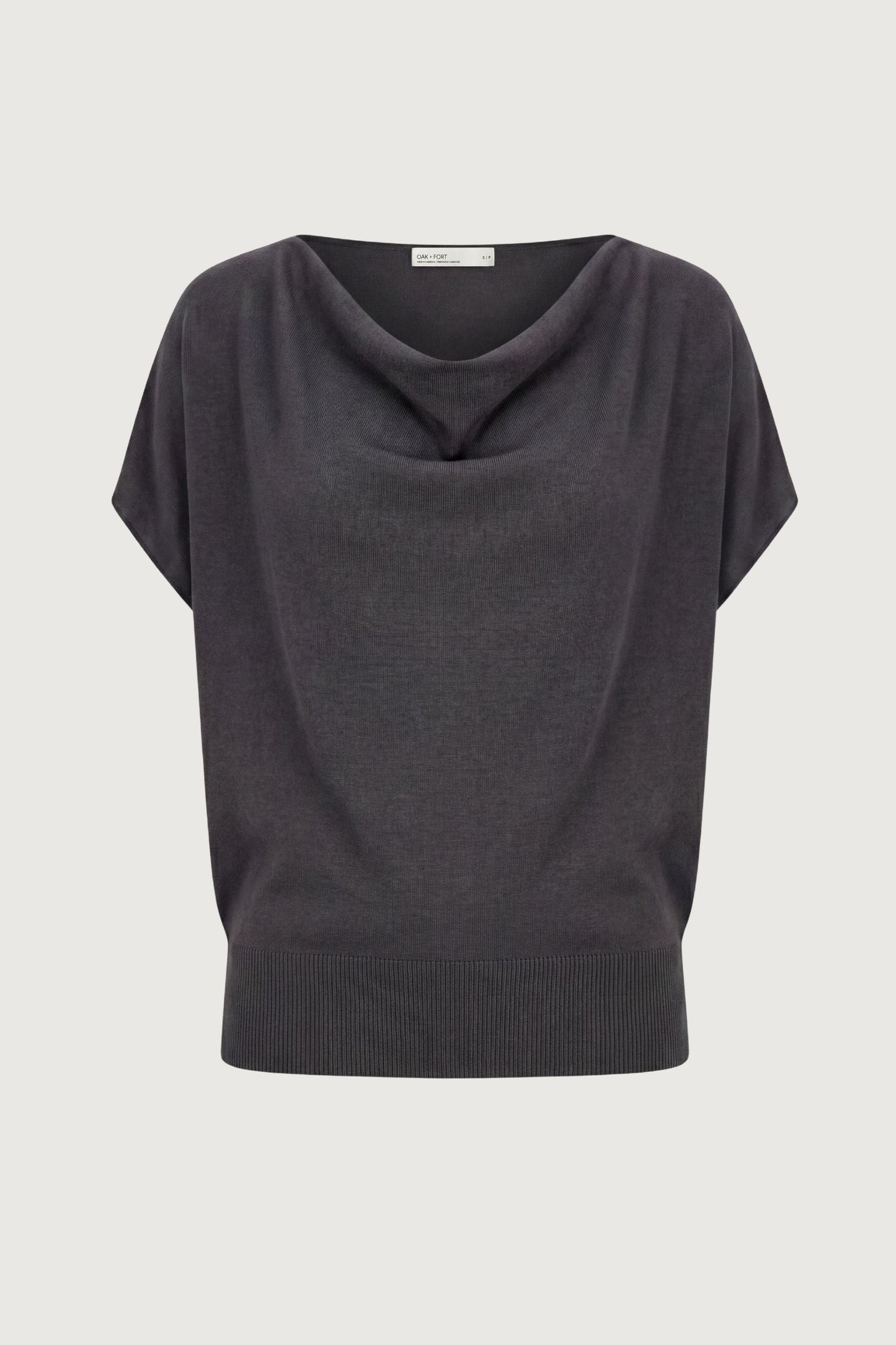 COWL NECK KNIT TOP
