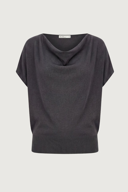 COWL NECK KNIT TOP