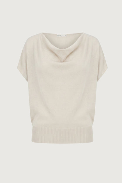 COWL NECK KNIT TOP
