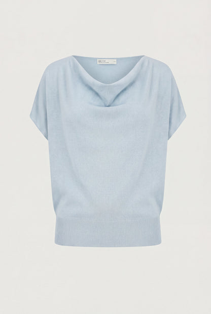 COWL NECK KNIT TOP