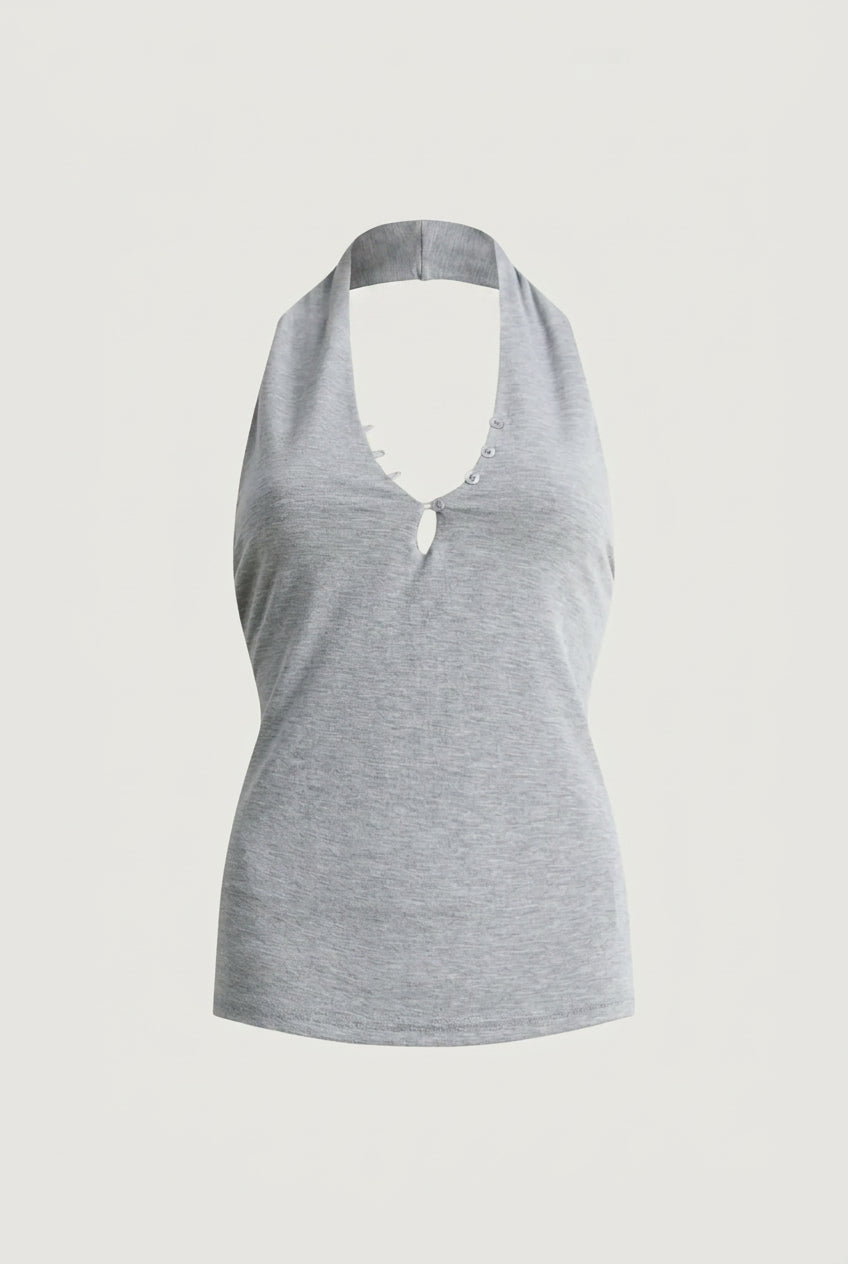 V-NECK SLEEVELESS TOP