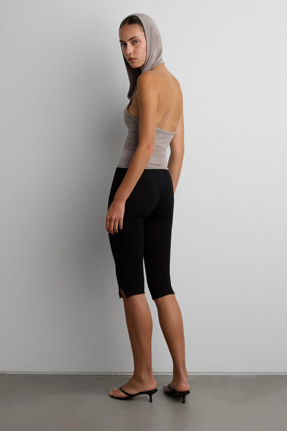 DRAPED COWL NECK SLEEVELESS TOP
