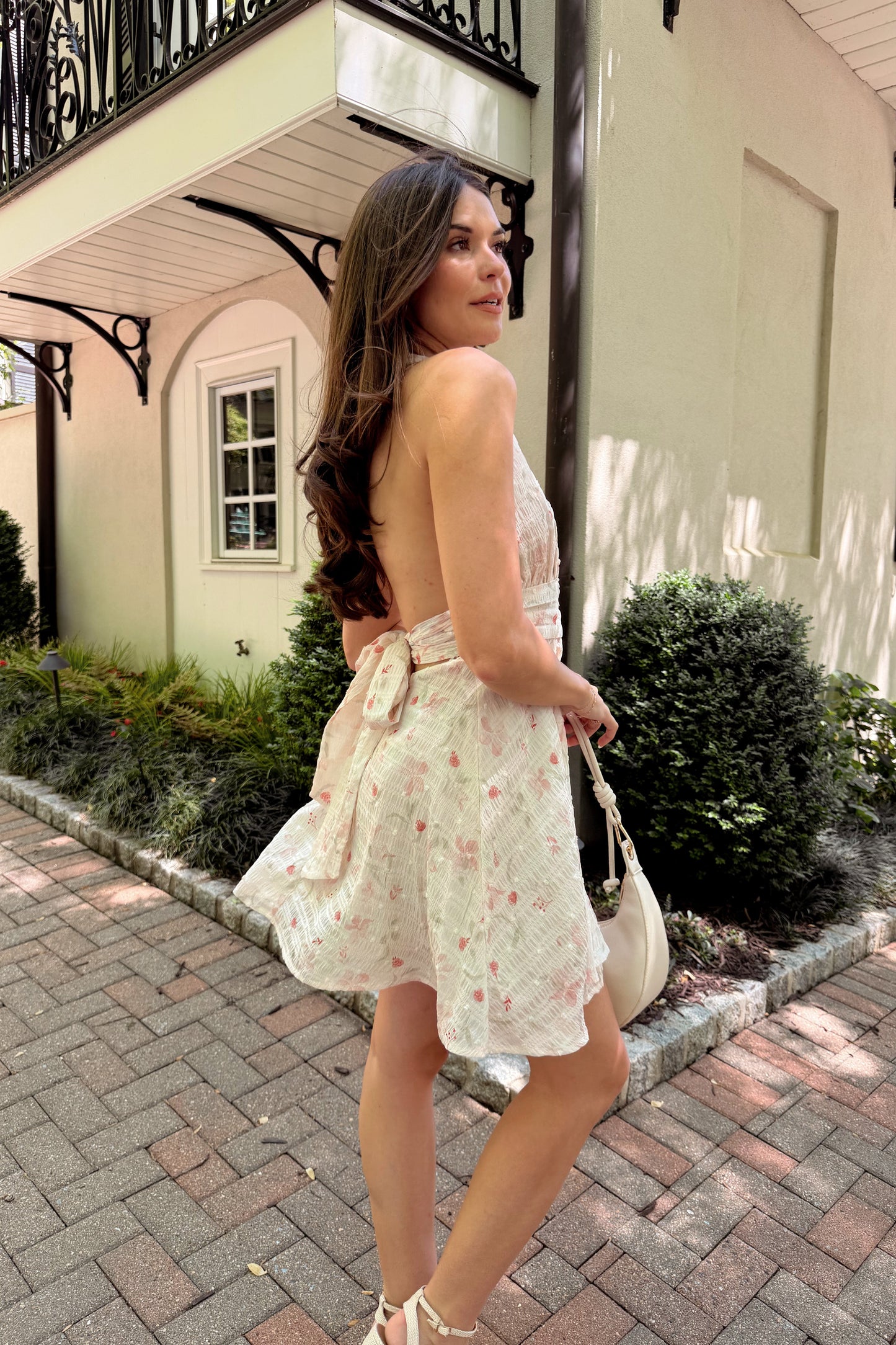 Aurora Rose Multi Floral Mini Dress