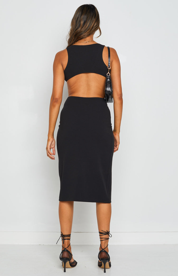 Valley Midi Dress Black