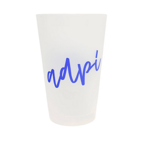 Alpha Delta Pi Script Frost Cup