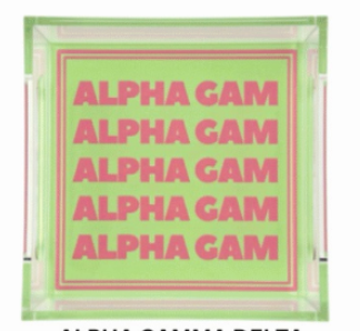 Alpha Gamma Delta Acrylic Tray