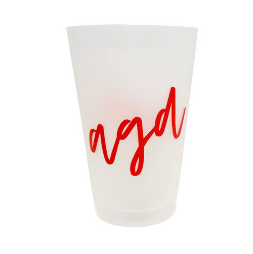 Alpha Gamma Delta Script Frost Cup