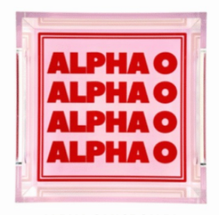 Alpha Omicron Pi Acrylic Tray