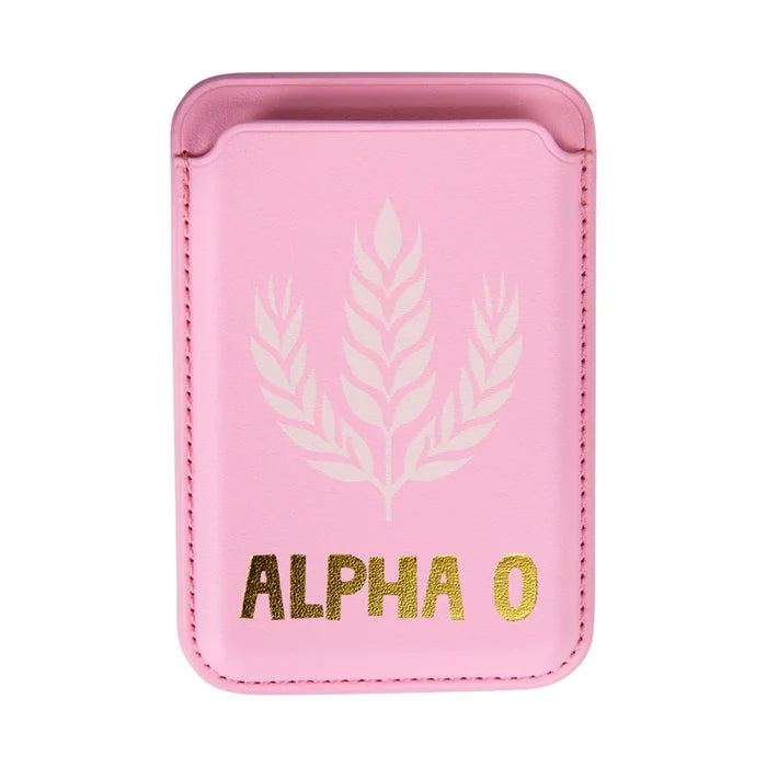 Alpha Omicron Pi Magnetic Phone Wallet