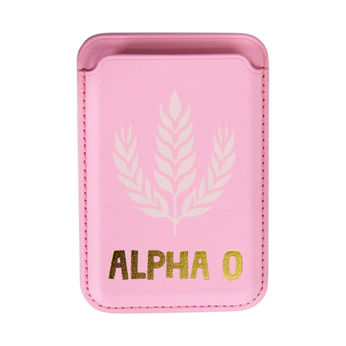 Alpha Omicron Pi Magnetic Phone Wallet
