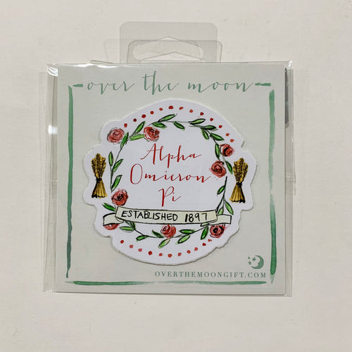 Alpha Omicron Pi Motif Decal