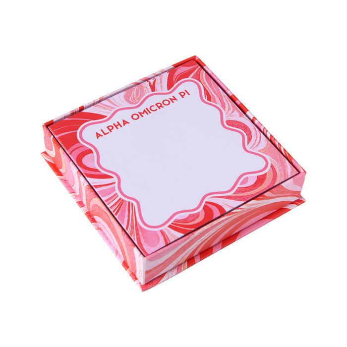 Alpha Omicron Pi Notecard Set With Box