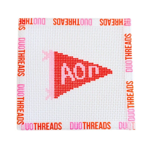 Alpha Omicron Pi Pennant Needlepoint Kit
